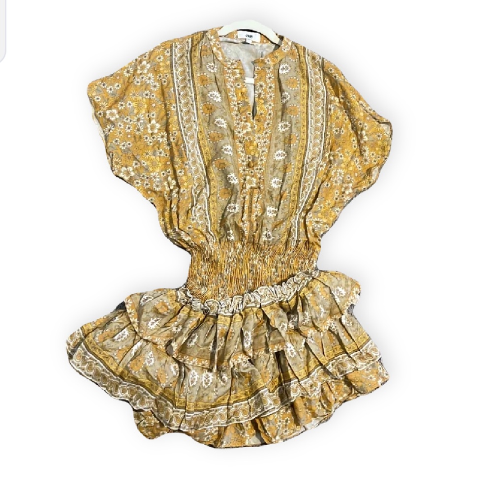 Floral Yellow Ruffled Blouse